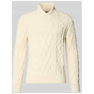 Gebreide pullover met ribboorden