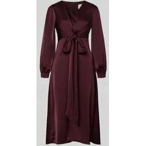 Midi-jurk met V-hals, model 'RIMINI'