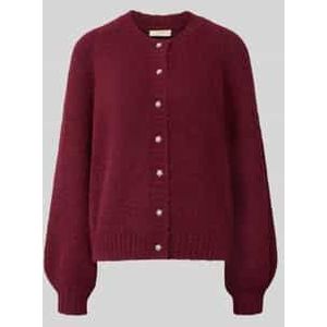 Gebreid jack met ronde hals, model 'Luisa'