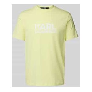 T-shirt met labelprint