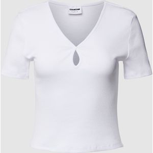 Kort T-shirt met knoopdetail