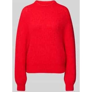 Gebreide pullover met ribboorden