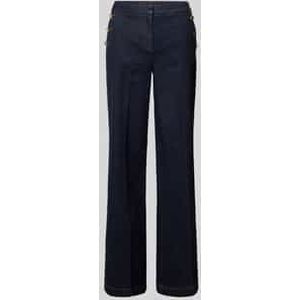 Flared jeans met sierknopen
