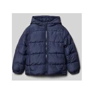 Gewatteerd regular fit jack met capuchon