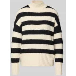 Gebreide pullover met ribboorden, model 'ILENE'