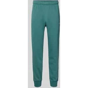Sweatpants met elastische band en labelstitching