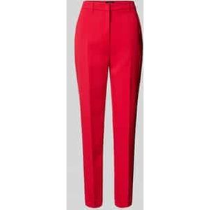 Feminine fit stoffen broek met persplooien