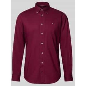 Regular fit zakelijk overhemd van puur katoen