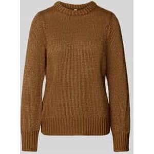 Gebreide pullover met ribboorden, model 'NALIKKA'