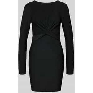 Onlrich - Korte Jurk - Zwart - Regular Fit - O-Neck - Lange Mouwen