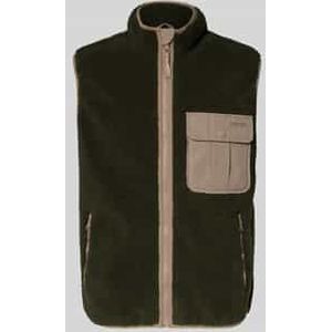 LEVI'S - Bodywarmer - Beige / Olijfgroen - Joonie Sherpa Vest
