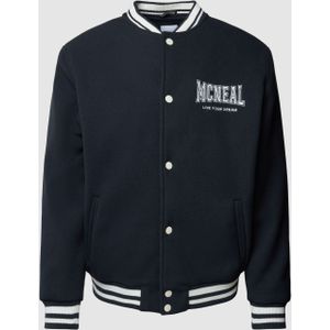 Collegejack met labelstitching