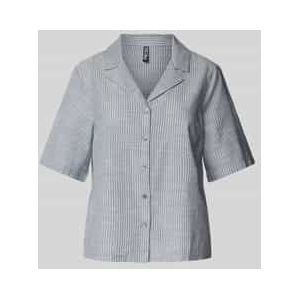 Regular fit overhemdblouse van een mix van katoen en linnen, model 'PIA'