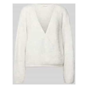 Gebreide pullover met V-hals, model 'NUNY'