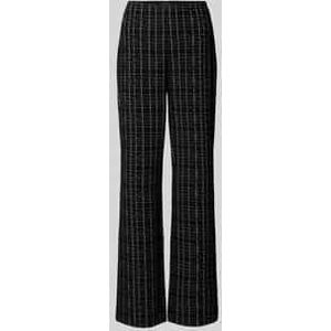 Straight leg pantalon met effectgaren