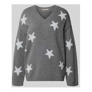 Loose fit gebreide pullover met kasjmier