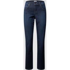 Regular fit jeans met labelpatch, model 'CICI 34' Model 'CICI'