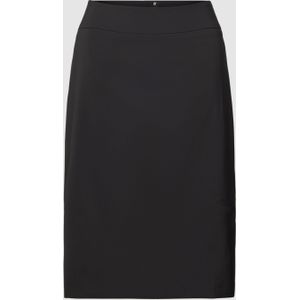 Knielange rok in effen design