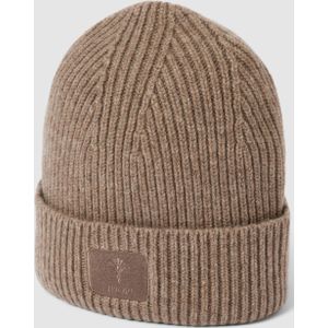 Beanie met labelpatch