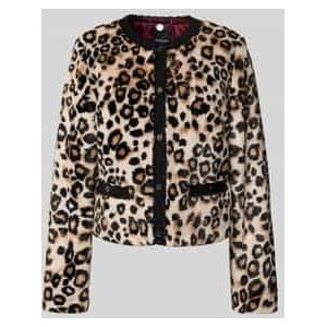 Jack van imitatiebont met ronde hals