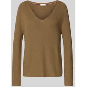 Regular fit gebreide pullover van zuiver katoen