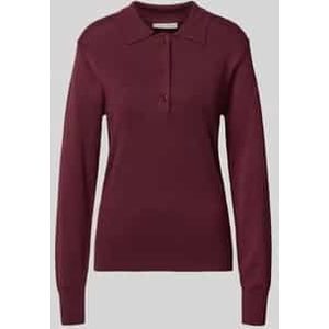 Regular fit shirt met lange mouwen van viscosemix, model 'Katie'