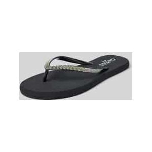 Teenslippers met strass-steentjes