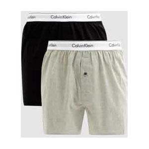 Slim fit boxershorts van katoen, set van 2 stuks