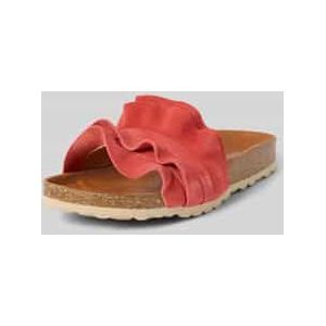 Sandalen van leer, model 'ROCIO SERRAJE VOLANTE'