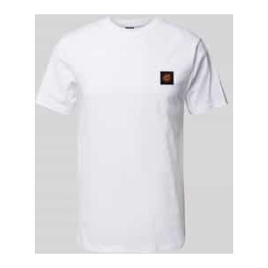 T-shirt met labeldetail