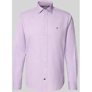 Regular fit zakelijk overhemd van katoenmix