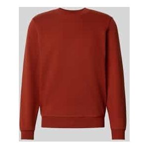 Regular fit sweatshirt van katoenmix met ronde hals