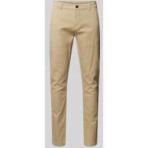 Slim fit chino met achterzakken