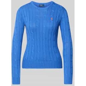 Gebreide pullover met kabelpatroon, model 'JULIANNA'