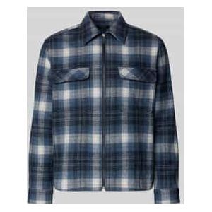 Regular fit overhemdjack met wol