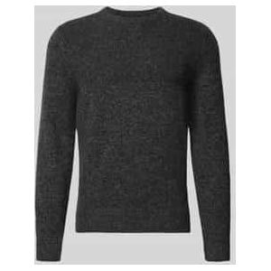 Gebreide pullover met ribboorden, model 'Rick'