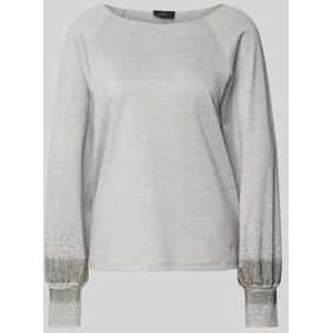 Shirt met lange mouwen en siersteentjes