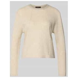 Gebreide pullover van wolmix met siersteentjes