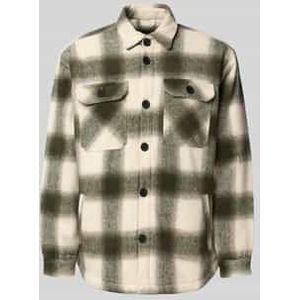 Regular fit overhemdjack met kentkraag, model 'Rian'