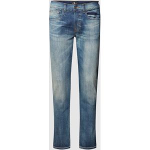 Jeans met contrastnaden, model 'Slimmy Tapered'