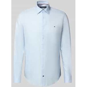 Regular fit zakelijk overhemd van twill