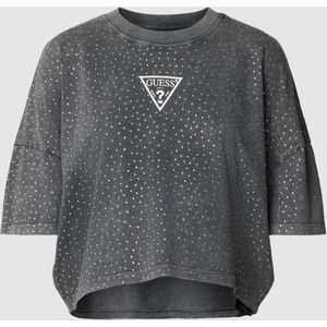 T-shirt met strass-steentjes, model 'STARS'