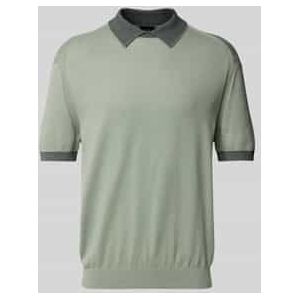Regular fit poloshirt met contrastgarnering