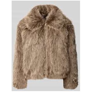 Jack van imitatiebont en ritssluiting