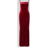 Lipsy - Jurk - Donkerrood - Fluweel/Nicky Velours - Lang/maxi