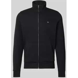 Regular fit sweatjack met opstaande kraag