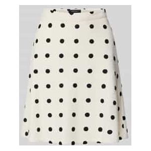 Knielange rok in all-over look