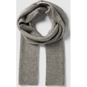 Sjaal met wol in effen design