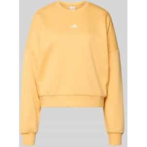 Sweatshirt met logo en ronde hals