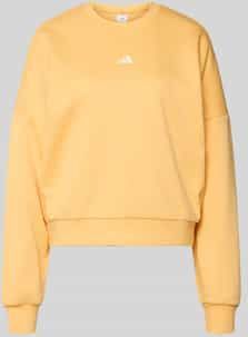 Sweatshirt met logo en ronde hals